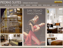 Tablet Screenshot of piedrassuites.com